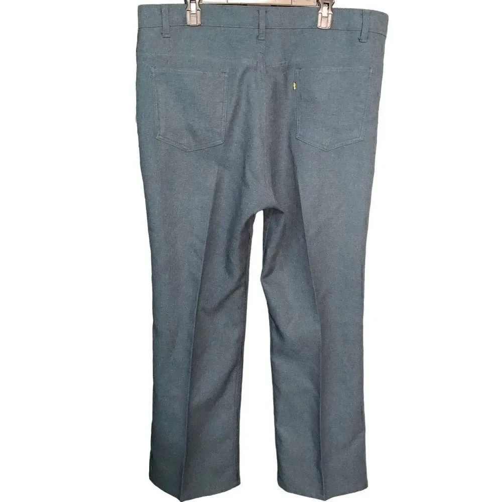 Vintage Levi's Pants Men’s Size 42 Blue Dacron® Polyester Retro Skate Park Disco